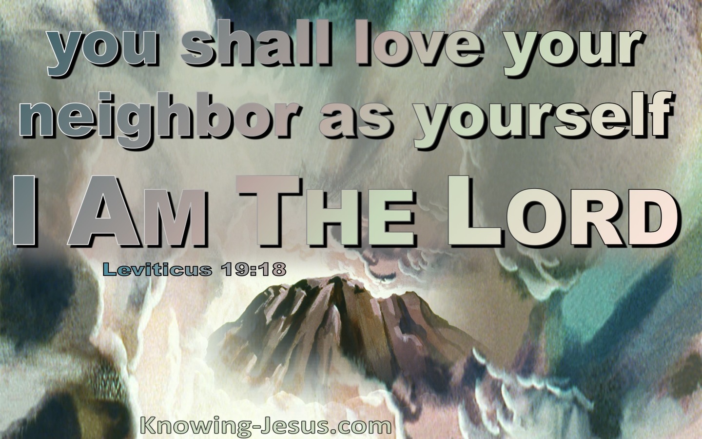 Leviticus 19:18 Do Not Hold Grudges Love Your Neighbour (aqua)